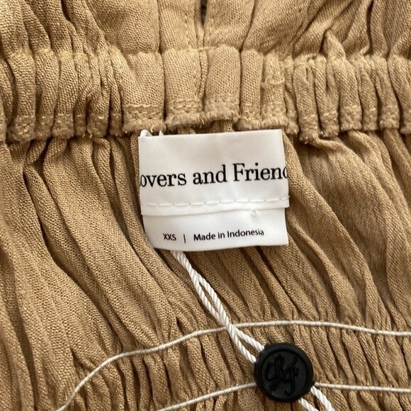 Lovers and Friends Vneck Ruched Nude Innika Summer Mini Dress XXS - Picture 9 of 16